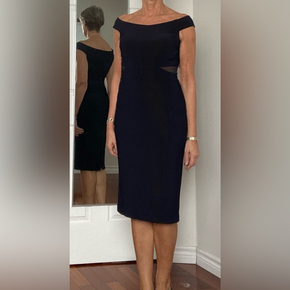 BaNites size 8 Semi-Formal dress with sexy mesh inserts at waist. - Picture 12 of 15